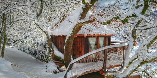 agroturismo Mari Cruz cabañas árboles Navarra
