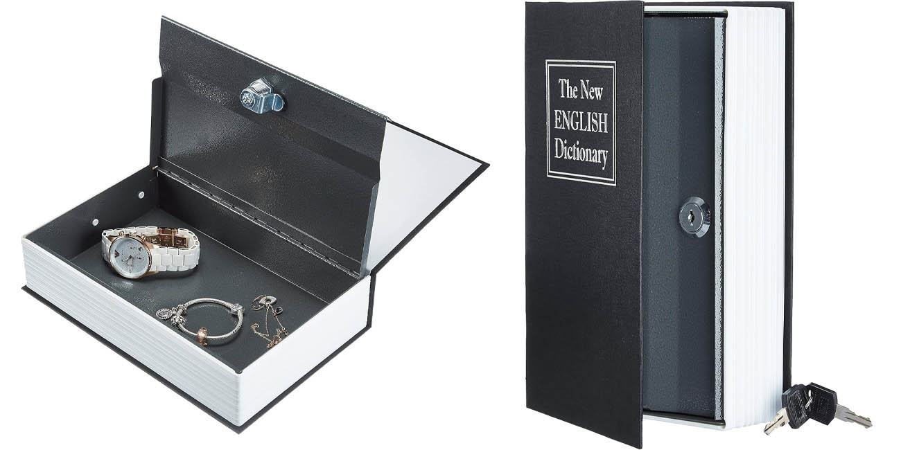 Caja Fuerte con forma de libro Amazon Basics