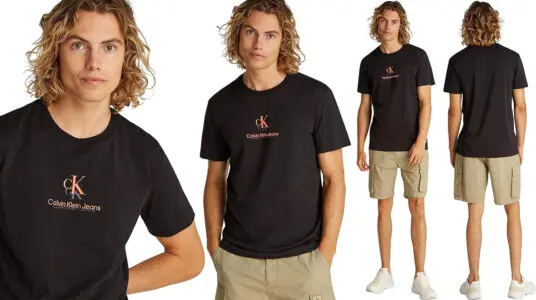 Chollo Camiseta Calvin Klein Shadow Logo para hombre
